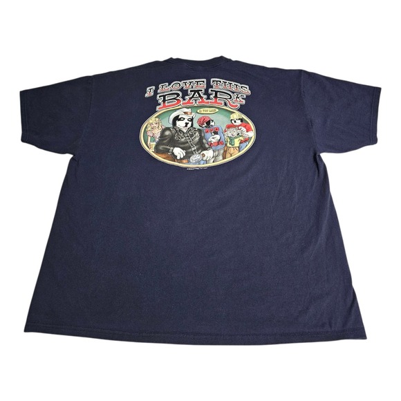 Vtg Big Dogs T-Shirt Mens 2XL I Love This Bar Toby Keith Parody Santa Barbara - Picture 1 of 8